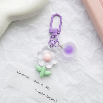 Acrylic Flower Key Chain