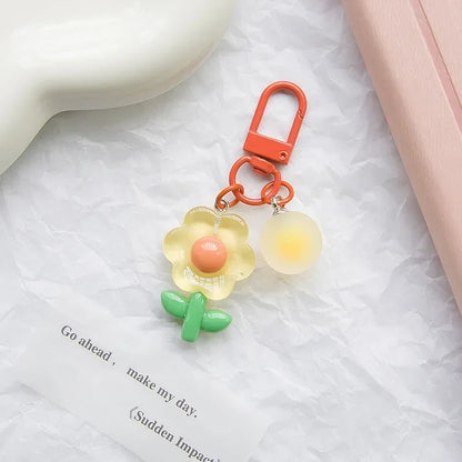 Acrylic Flower Key Chain