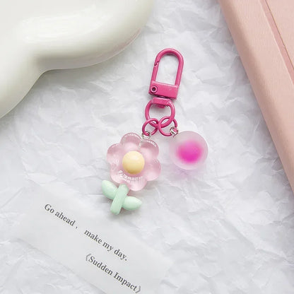 Acrylic Flower Key Chain