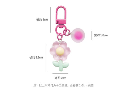Acrylic Flower Key Chain