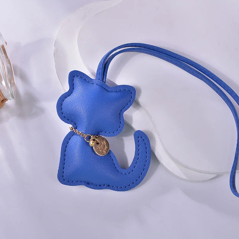 Leather Cat Bag Charm